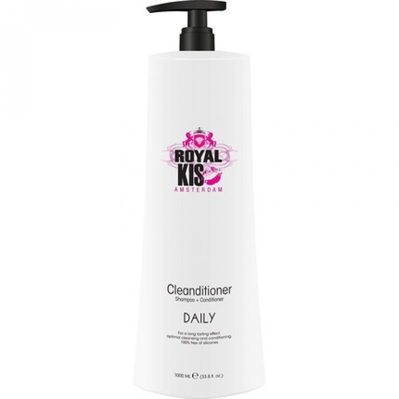 Royal KIS Daily Cleanditioner 2 in 1 Shampoo & Conditioner 1000ml Daily Use All Hair Types No Silicone