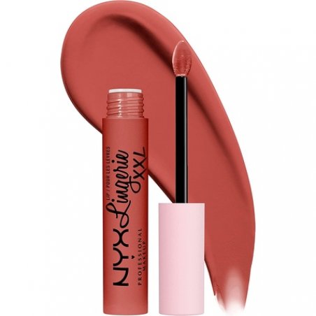 NYX Professional Makeup Lip Lingerie XXL Long Lasting Matte Liquid Lipstick Vegan Formula 06 Peach Flirt