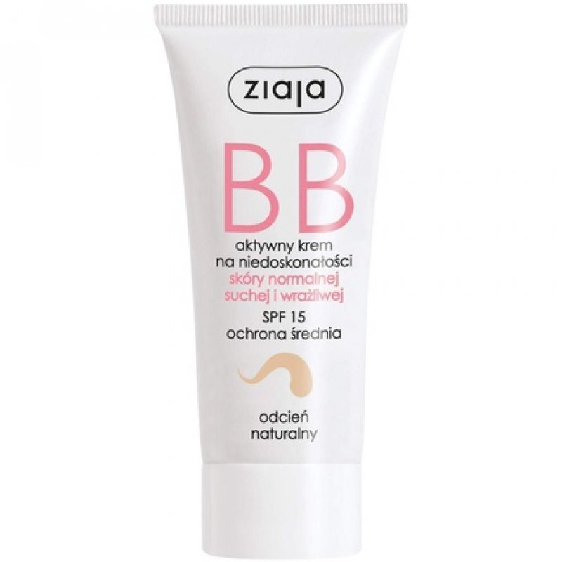 Ziaja BB Cream for Normal, Dry, and Sensitive Skin - Natural Tint 50ml