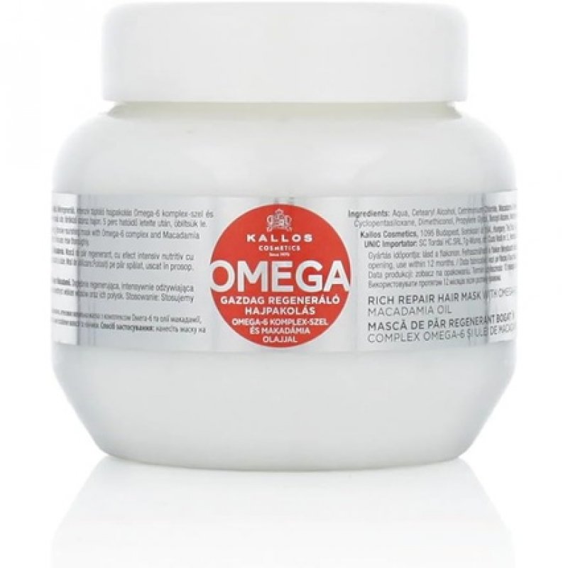 Kallos Kjmn Regenerating Hair Mask with Omega-6 Complex and Macadamia Oil 275ml