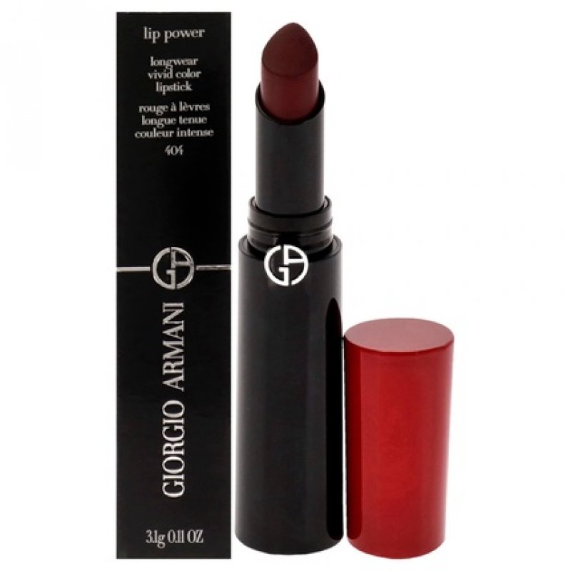 Giorgio Armani Lip Power Longwear Vivid Color Lipstick 404 Tempting Women 0.11 oz