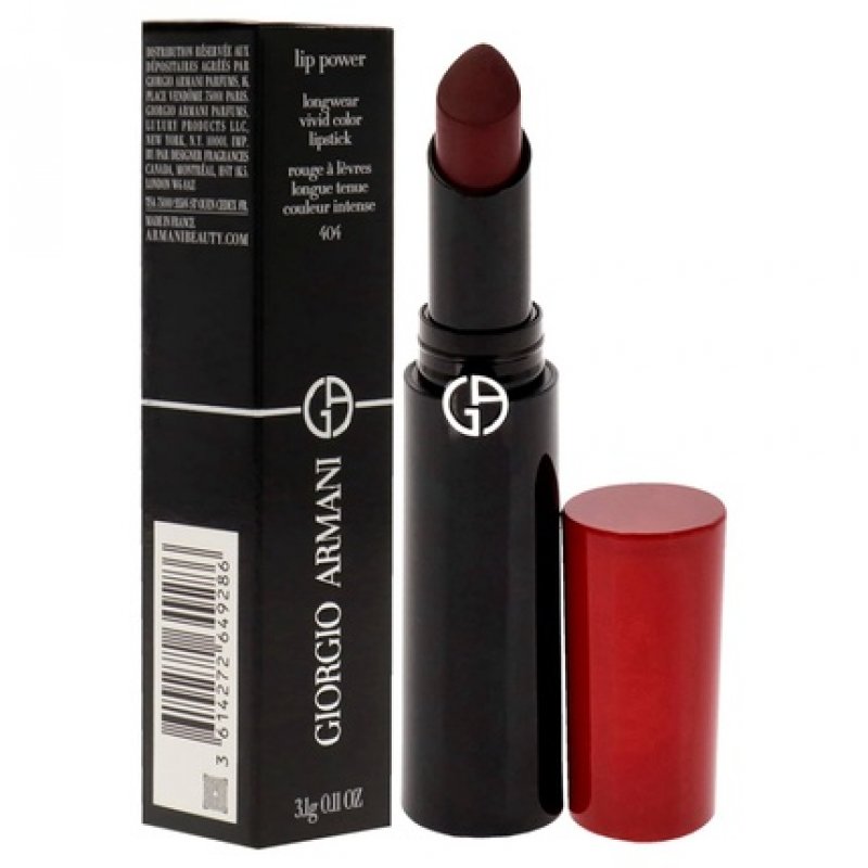 Giorgio Armani Lip Power Longwear Vivid Color Lipstick 404 Tempting Women 0.11 oz