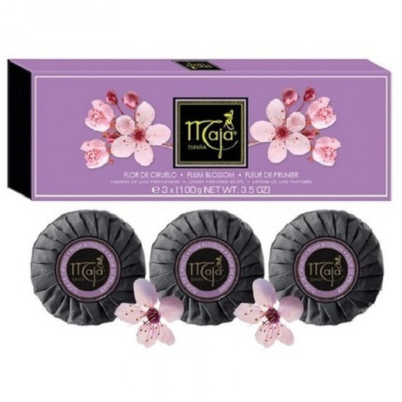 Maja Plum Blossom Soap Set 3.5 Oz./100g - Pack of 3