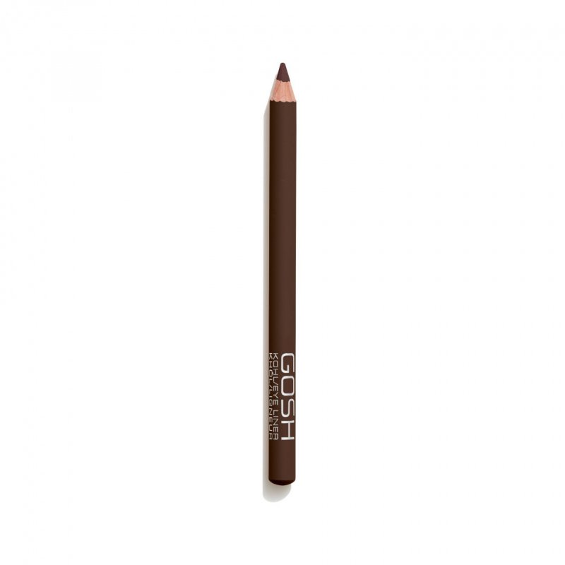 GOSH 2 in 1 Kohl Eyeliner and Kajal Makeup Pencil with Vitamin E - Espresso - Vegan and Perfume Free