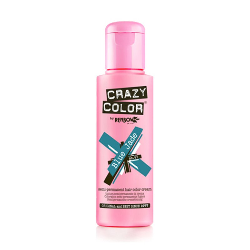 Crazy Color Permanent Hair Color Cream Number 67 Blue Jade 100ml