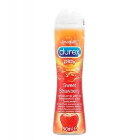 Durex Sweet Strawberry Lubricant and Sensual Gel with Strawberry Flavor 50ml