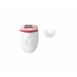 Philips Satinelle Essential Epilator Pink and White 15V Ergonomic