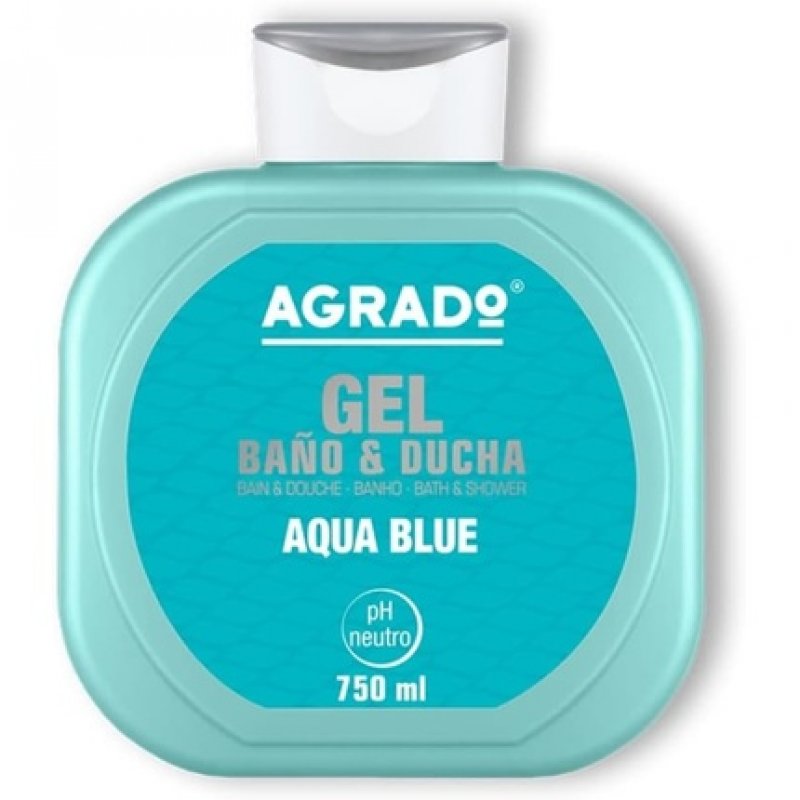 Agrado Aquablue Bath and Shower Gel 750ml