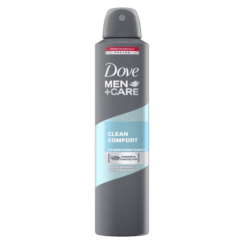 Dove Men Care Antiperspirant Deodorant Aerosol Clean Comfort 250ml