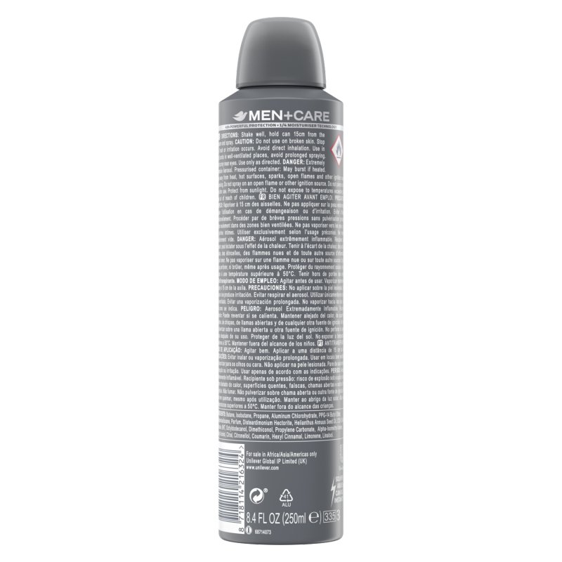 Dove Men Clean Comfort Deo Hommes Déodorant spray 250 ml 1 pièce(s)