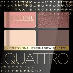 Eveline Quattro Professional Eyeshadow Palette with Eyeshadow Applicator 06 3.2g
