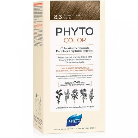 Phyto Protocolor Box Hair Dye 8.3 Light Golden Blonde 182ml