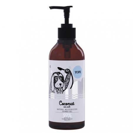 YOPE Natural Shower Gel 400ml Coconut & Sea Salt Regenerating Moisturizing 97% Natural Ingredients