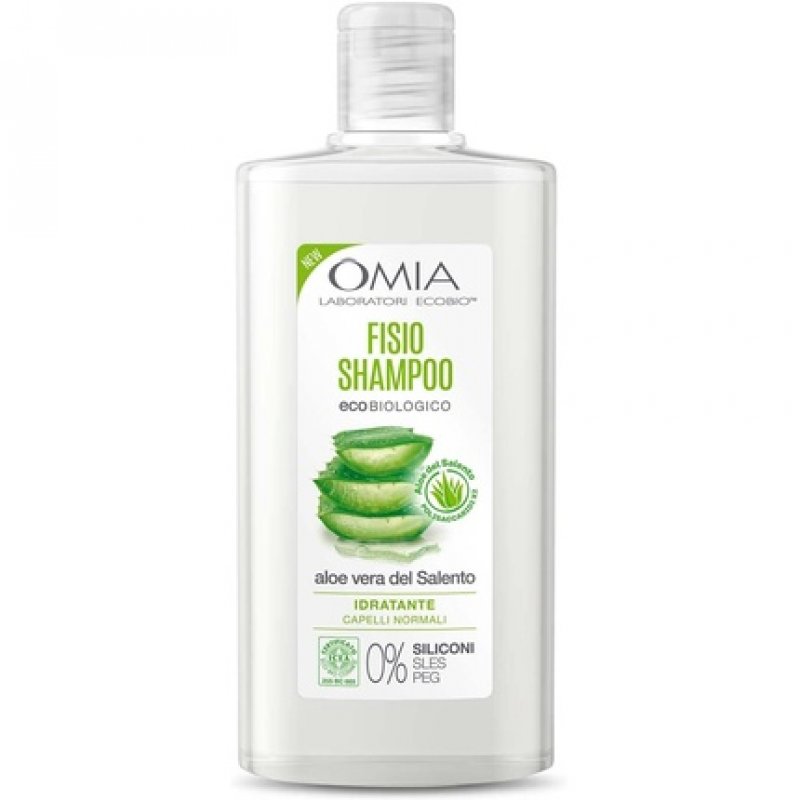 Omia Fisio Eco Bio Shampoo with Aloe Vera del Salento for Normal Hair 200ml