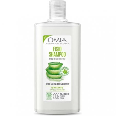 Omia Fisio Eco Bio Shampoo with Aloe Vera del Salento for Normal Hair 200ml