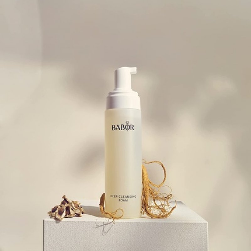 BABOR Deep Cleansing Foam for Tired and Dull Skin Refreshing Cleansing Foam for Daily Facial Cleansing 200ml