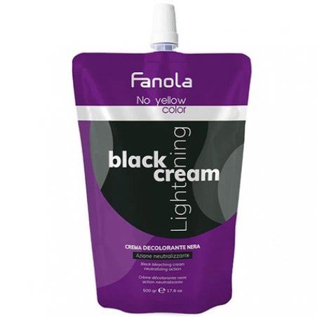 Fanola Black Lightning Cream Black Bleaching Cream 500g