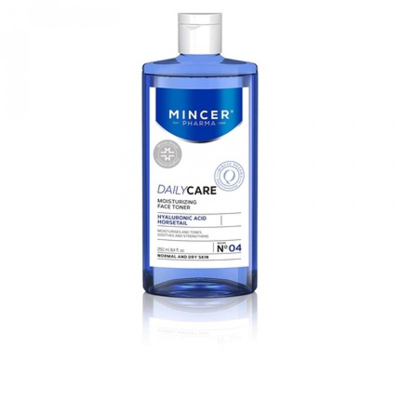 Mincer Pharma Daily Care Moisturizing and Soothing Face Toner for Normal and Dry Skin with Arnica, Shea Butter,