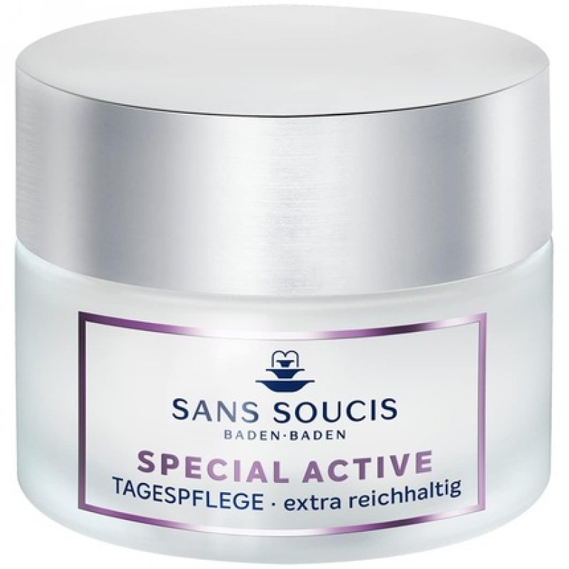 Sans Soucis Rich Day Cream with Anti-Aging Effect 50ml - Moisturizing Face Cream with Avocado Oil Special Active