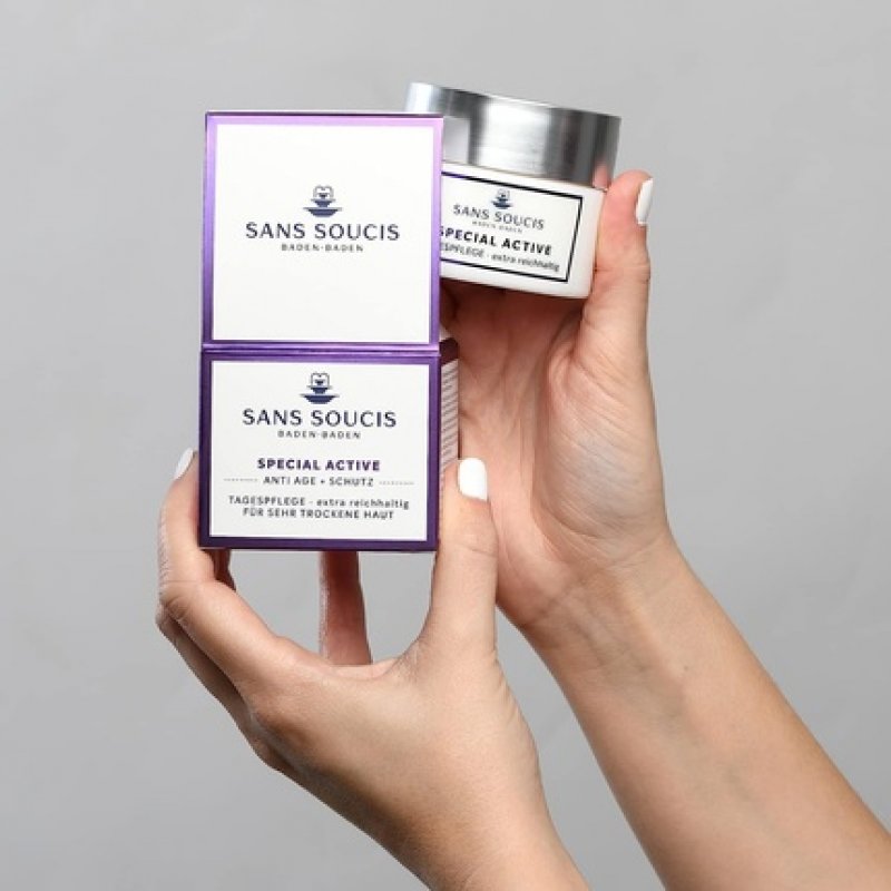 Sans Soucis Rich Day Cream with Anti-Aging Effect 50ml - Moisturizing Face Cream with Avocado Oil Special Active