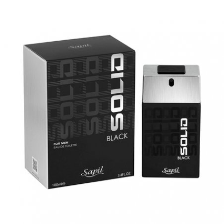 Sapil Solid Black for Men 3.4 Fl Oz / 100ml