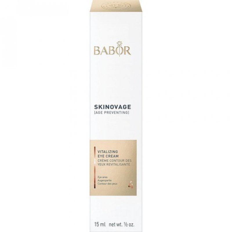 BABOR SKINOVAGE Vitalizing Eye Cream for Tired Skin Moisturizing Eye Care Against Puffiness and Dark Circles Vegan