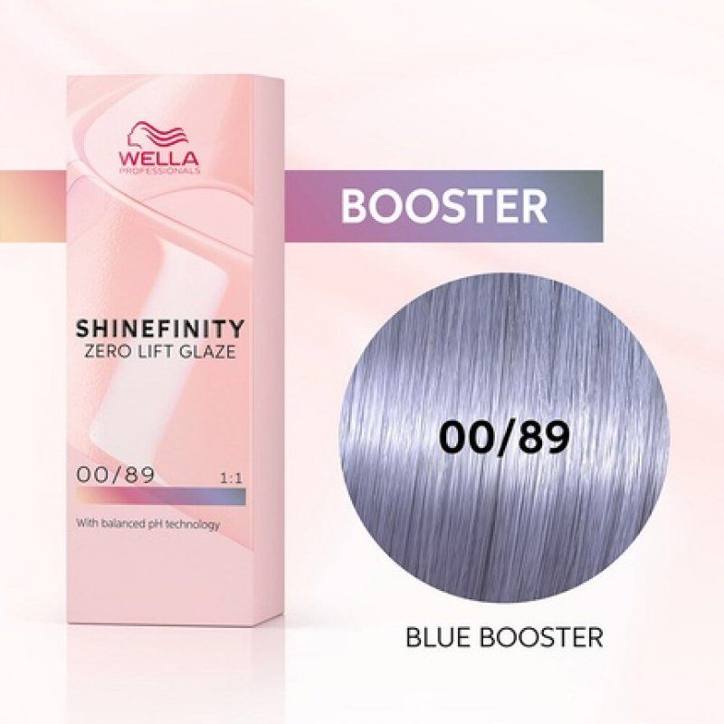 Wella Professional Shinefinity Zero Lift Hair Glaze Hair Color 00/89 Blue Booster 60ml