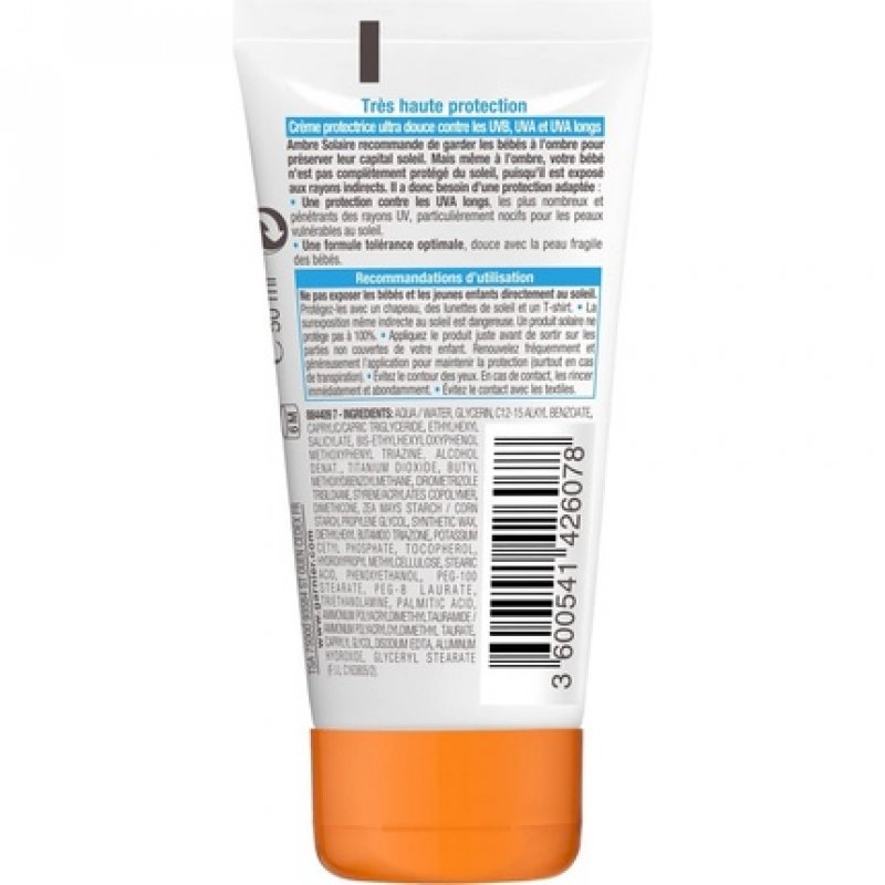Garnier Ambre Solaire Baby Sun Cream SPF 50 50ml