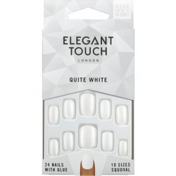 Elegant Touch Core Colour Nails Quite White 24 Count