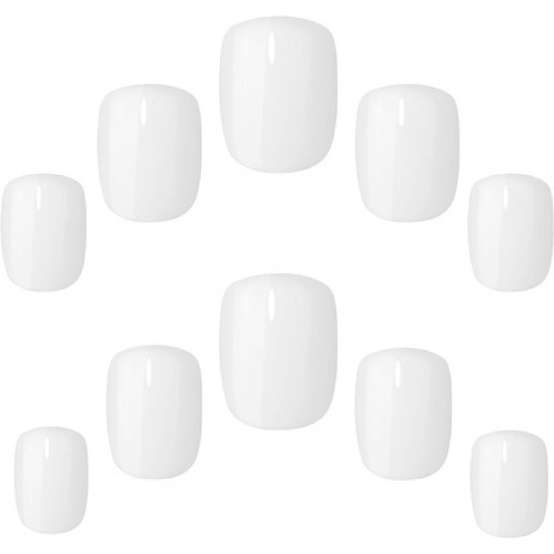Elegant Touch Core Colour Nails Quite White 24 Count