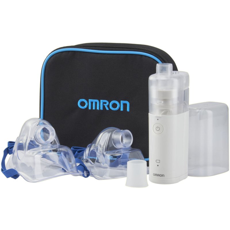 Omron MicroAir U100 Inhaler for Adults and Children - Silent Electric Nebulizer for Home or Travel - Asthma Treatment