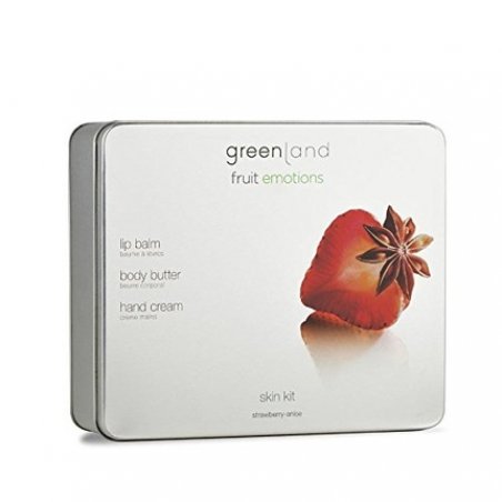 Greenland Skin Care Set Anise Strawberry Creamy Body Butter, Fragrant Lipstick & Natural Hand Lotion