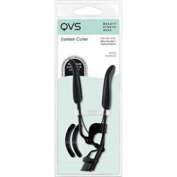 QVS Lash Curler for Large and Round Eyes with 3 Replacement Pads