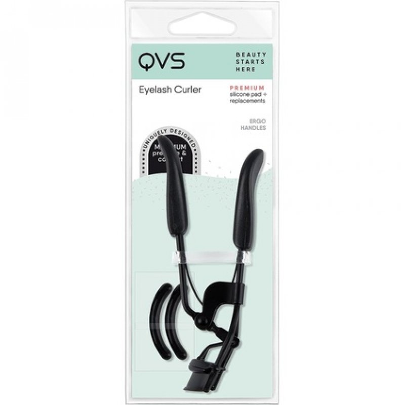 QVS Lash Curler for Large and Round Eyes with 3 Replacement Pads