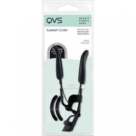 QVS Lash Curler for Large and Round Eyes with 3 Replacement Pads