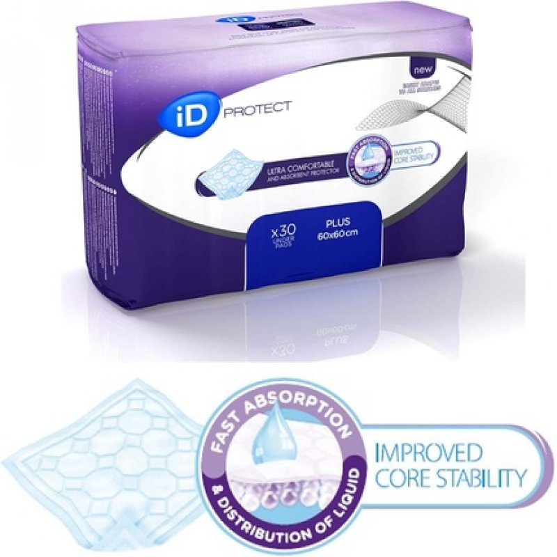 ID Expert Protect Plus Incontinence Bed Sheet Protector 60 x 90cm