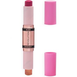Makeup Revolution Blush & Highlight Stick Champagne Shine Face Blusher and Highlighter 4.3g
