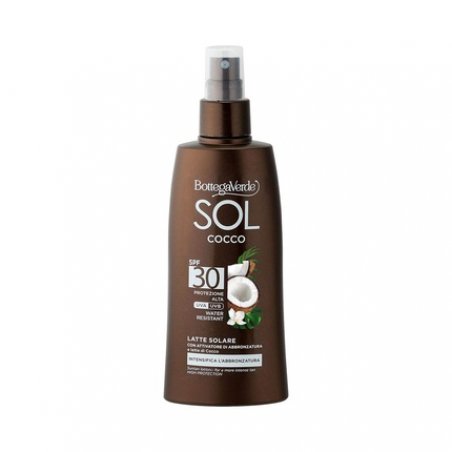 Bottega Verde SOL COCO Sun Milk Intensive Tanning with Tanning Activator and Coconut Milk 200ml SPF 30