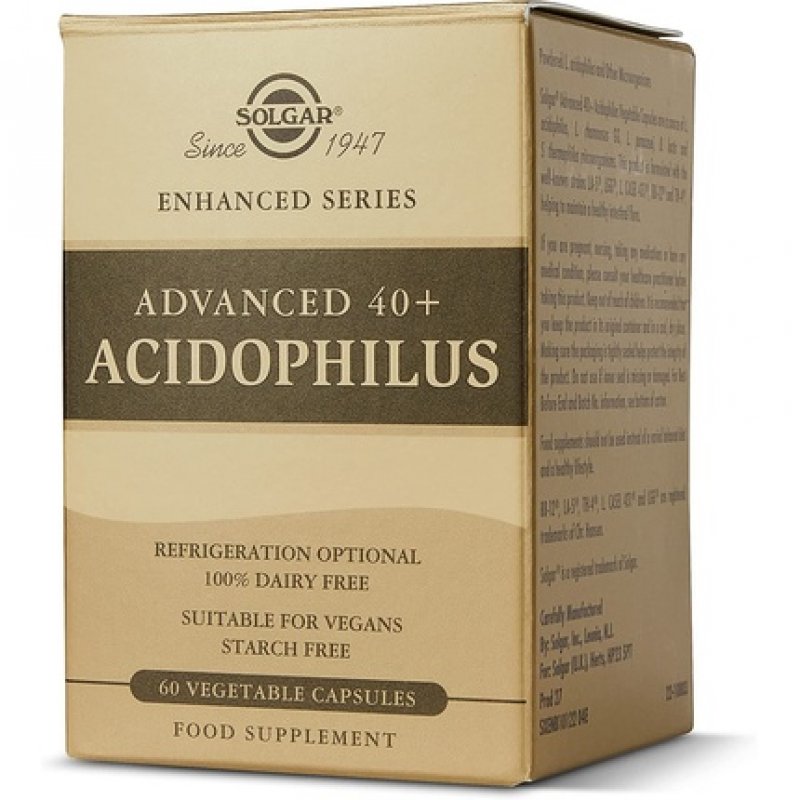Solgar Acidophilus 40 Plus Avan 60 Cp, 50 G
