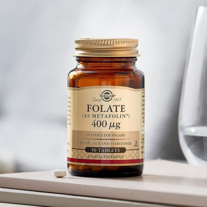 Solgar Folate 400µg Tablets Supports Blood Formation Helps Reduce Tiredness and Fatigue Wellbeing for Men and Women