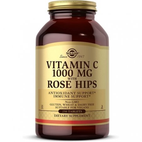 Solgar Vitamin C 1000mg with Rose Hips Tablets 250 Count