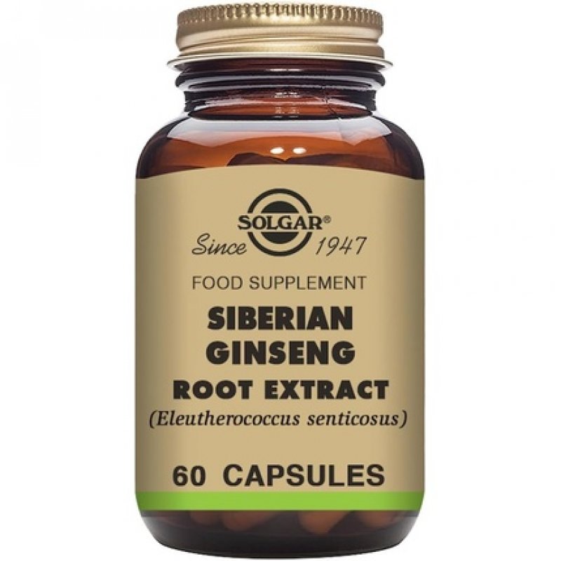 Solgar Siberian Ginseng Root Extract Vegetable Capsules