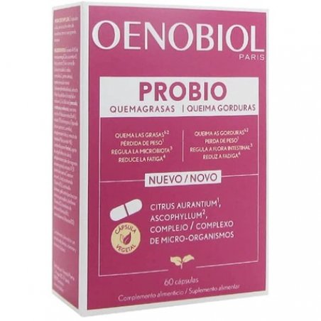 Oenobiol Probiotics Fat Burning Supplement 60 Capsules