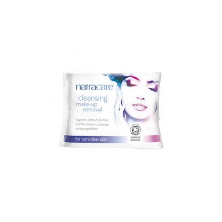 Natracare Cleansing Make Up Removal Wipes for Sensitive Skin 20 Wipes