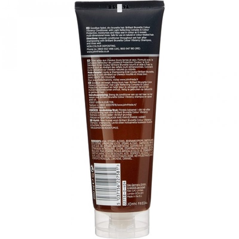 John Frieda Brilliant Brunette Colour Vibrancy Conditioner 250ml