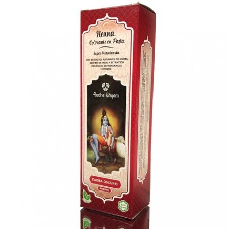 Henna Pasta Caoba Oscuro Radhe 200Ml