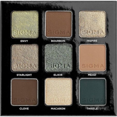 Sigma Beauty On-the-Go Eyeshadow Palette Ivy 9 Bold Eyeshadow Shades in Matte Shimmer and Metallic Finishes Highly