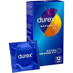 Durex Original Natural Plus Size XL Condoms 12 Larger Condoms