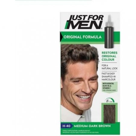 Just For Men H40 Medium Dark Brown Hair Color 60ml