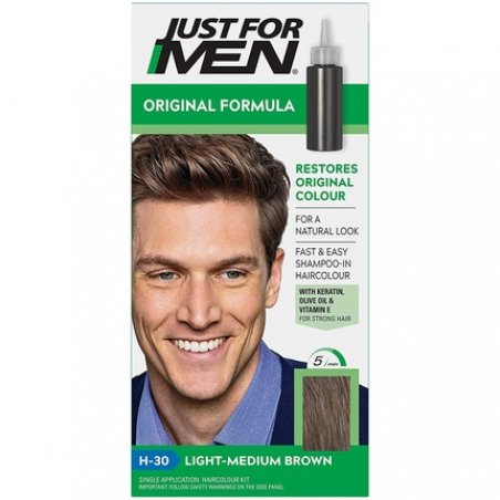 Just For Men Shampoo In Hair Color H-30 Light Medium Brown 66ml